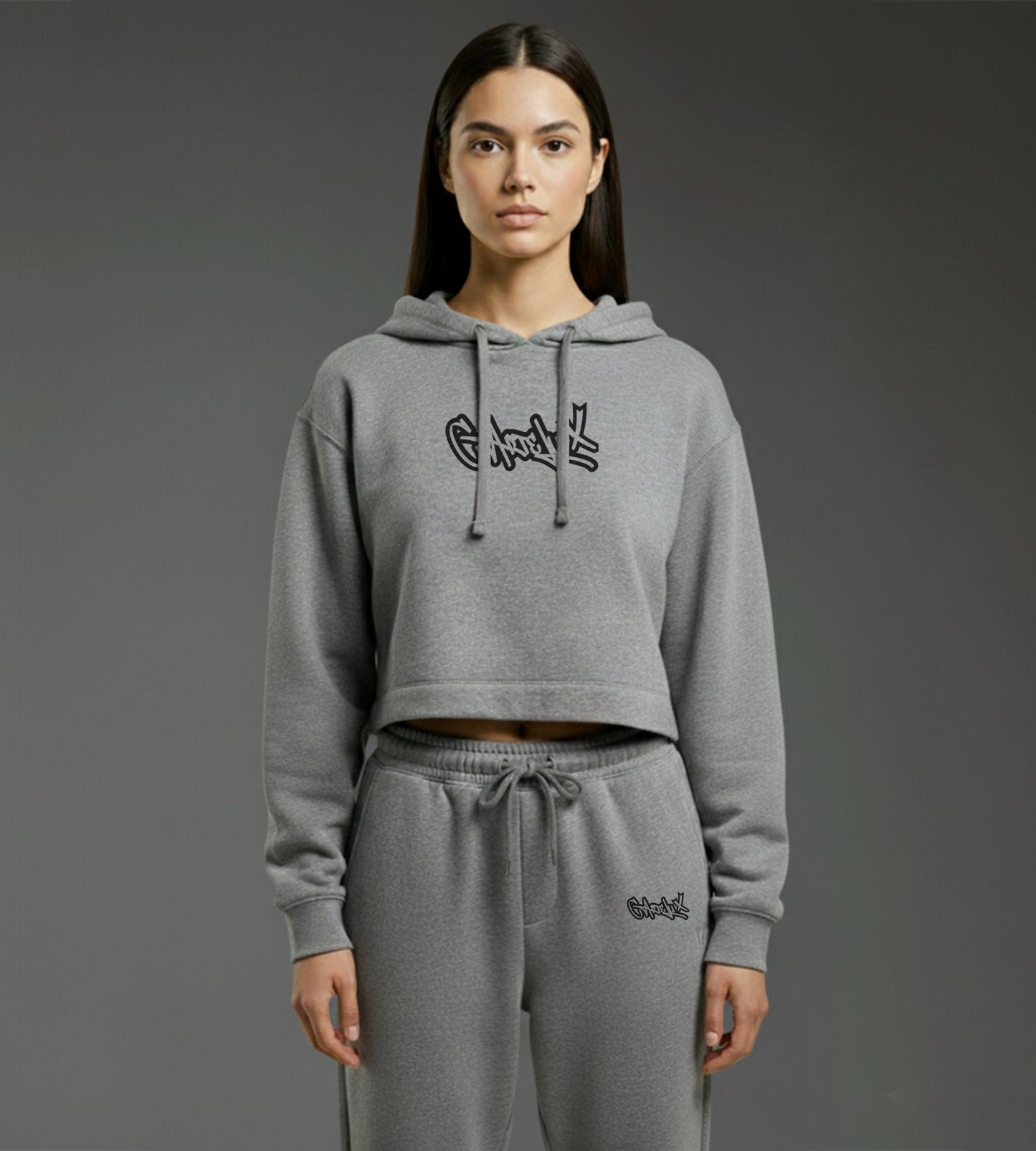 Sudadera Crop Urban Black