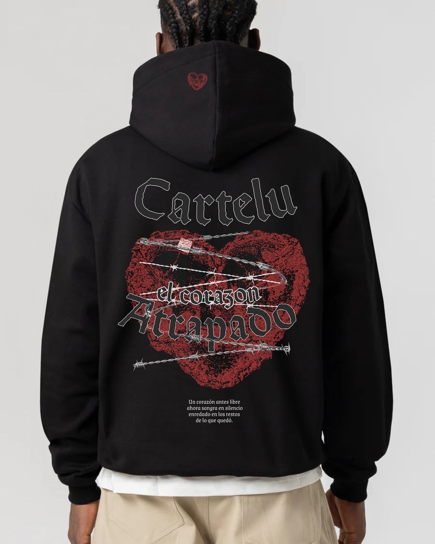 Sudadera Oversize Cartelu “Corazón Atrapado”