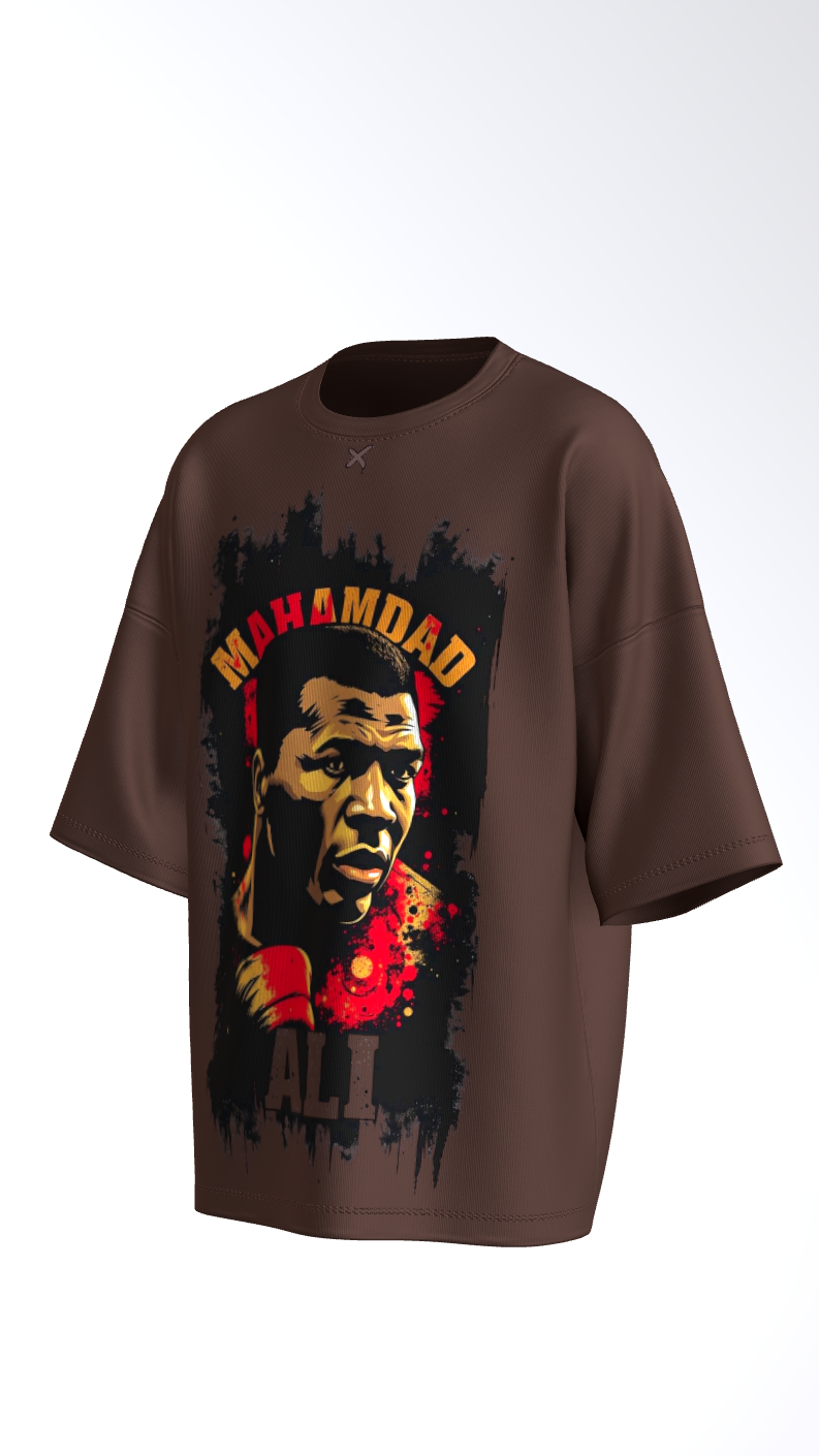 CAMISETA OVERSIZE 'MARRÓN' DE 300 GSM