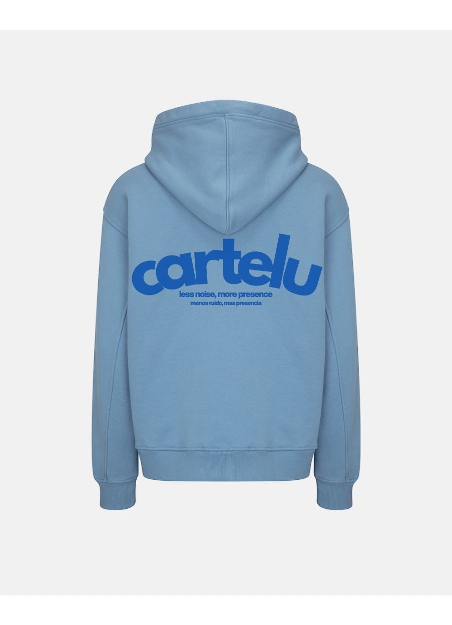 Sudadera Zip Hoodie 600 GSM “Cartelu” UNISEX