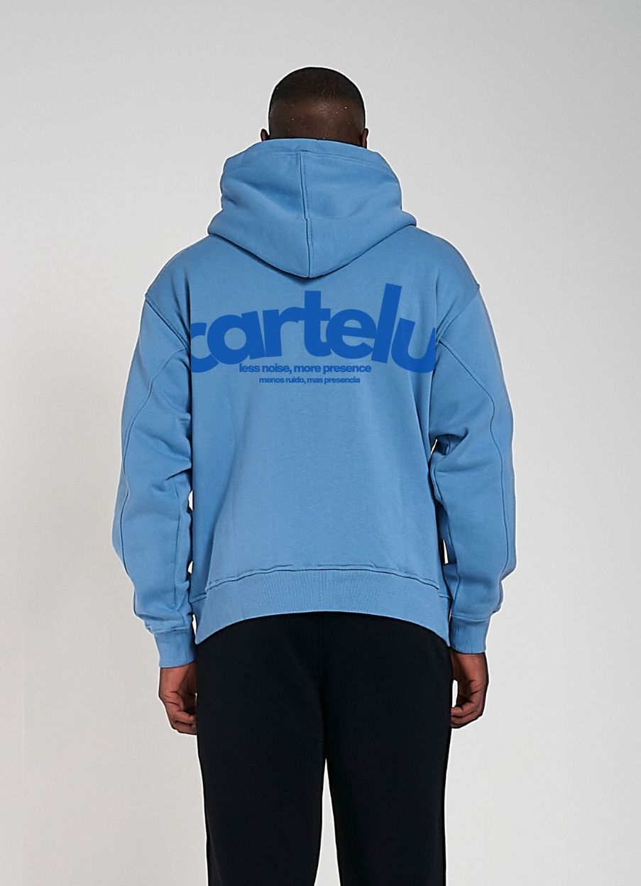 Sudadera Zip Hoodie 600 GSM “Cartelu” UNISEX