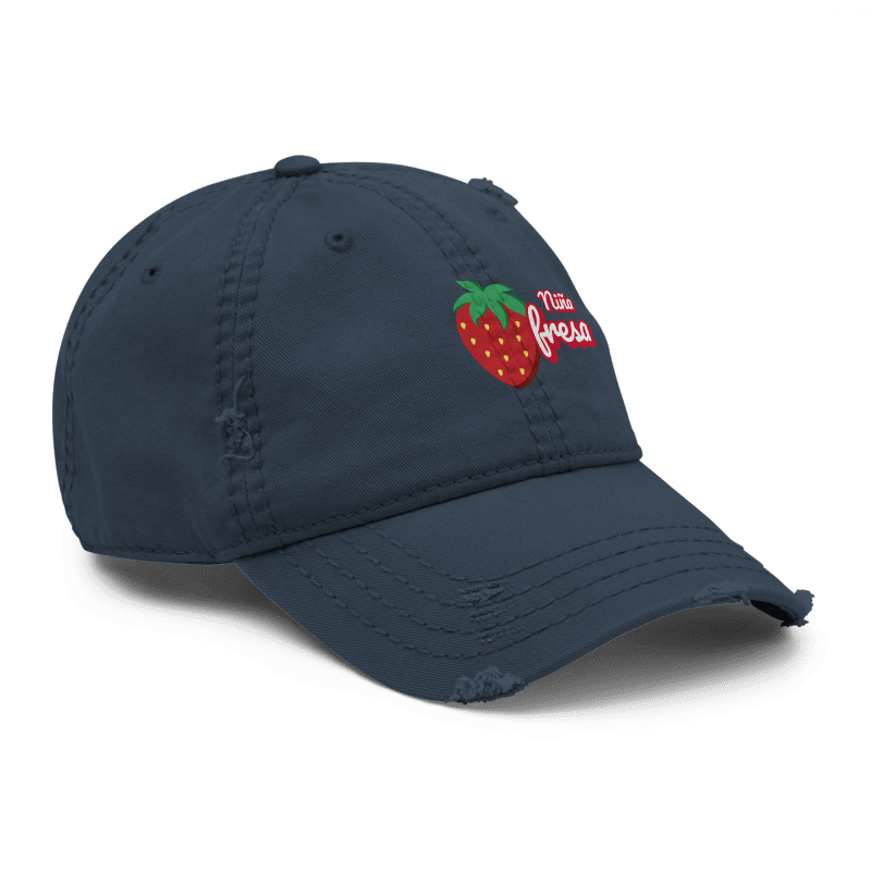 Gorra de  niña fresa