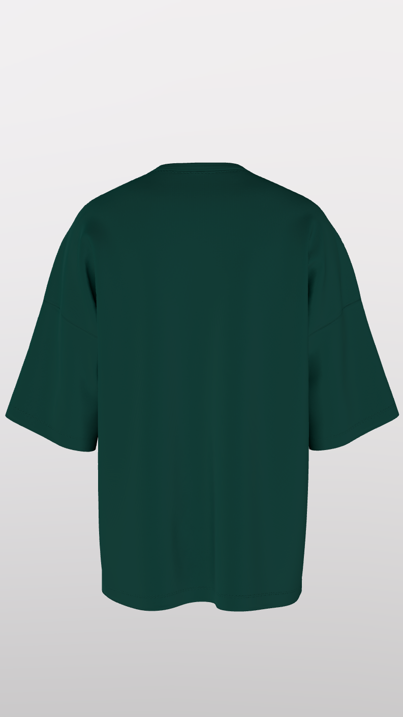 CAMISETA OVERSIZE 'VERDE' DE 300 GSM