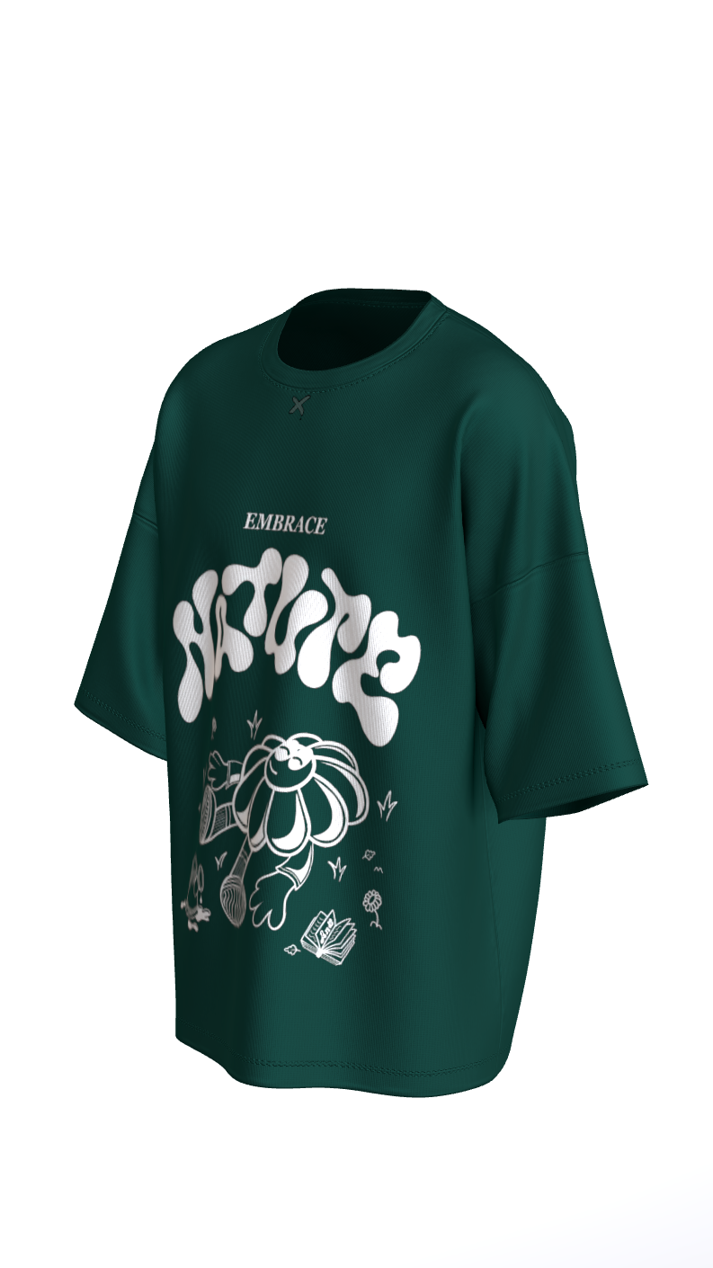 CAMISETA OVERSIZE 'VERDE' DE 300 GSM