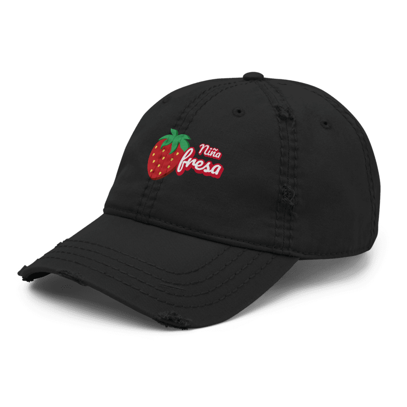 Gorra de  niña fresa