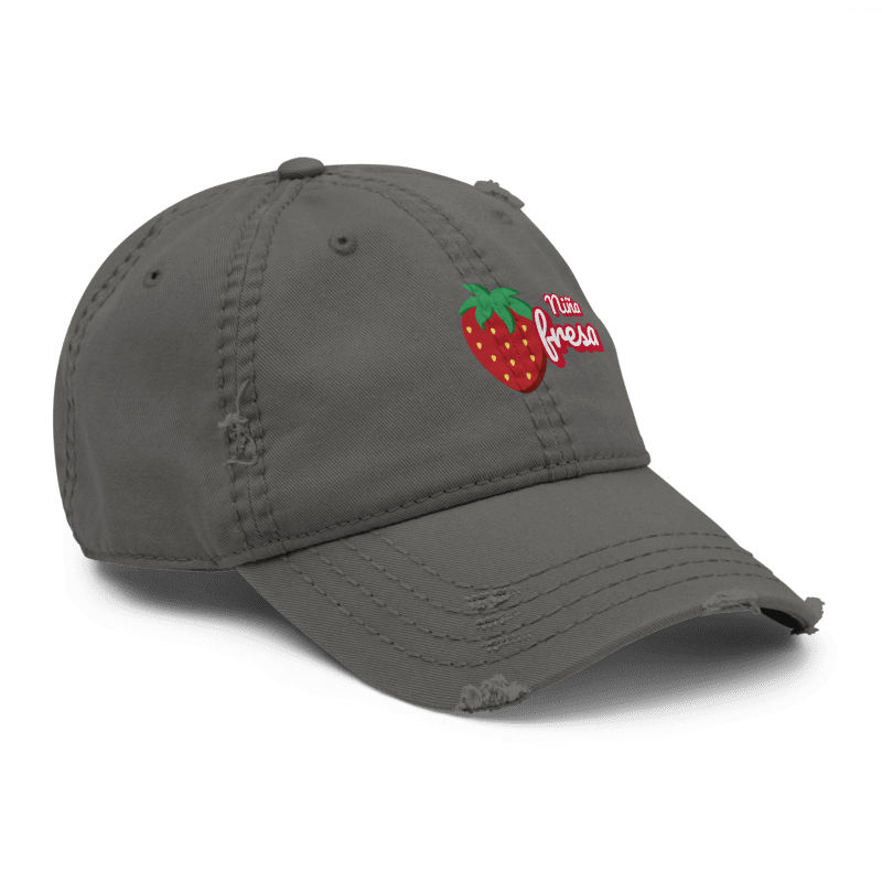 Gorra de  niña fresa