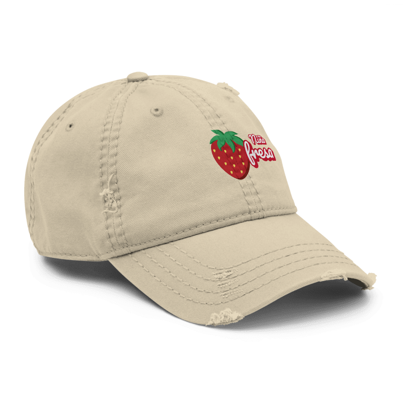 Gorra de  niña fresa