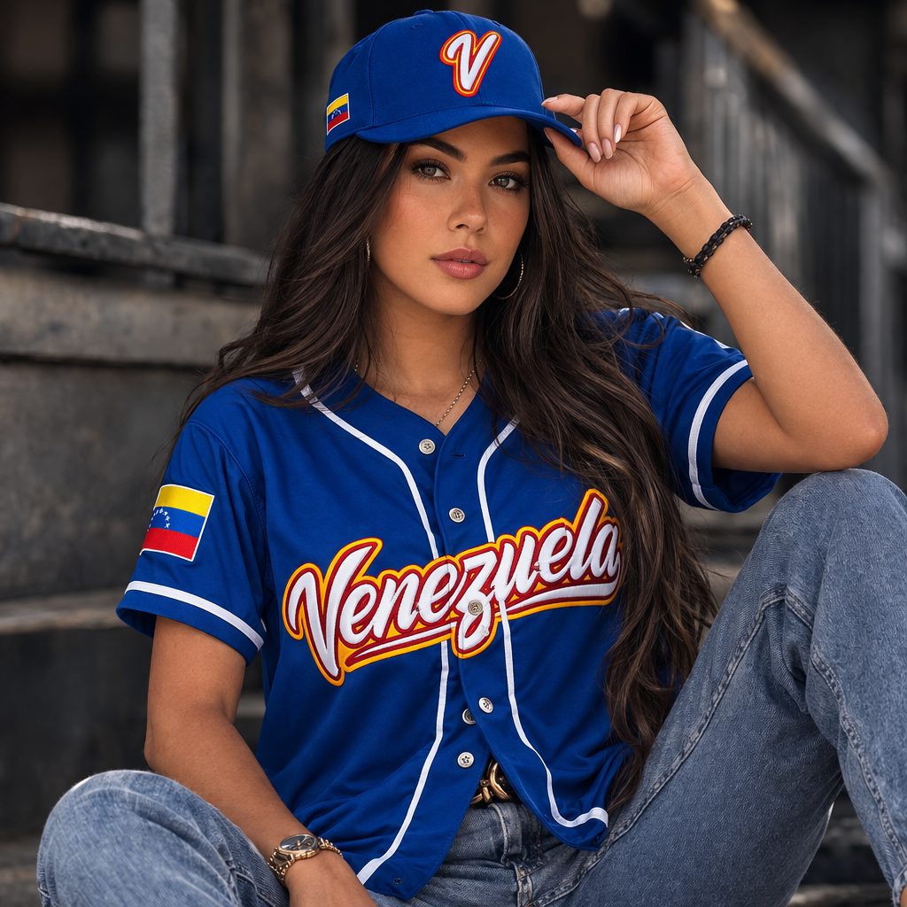 Camiseta de beisbol Venezuela Femenina