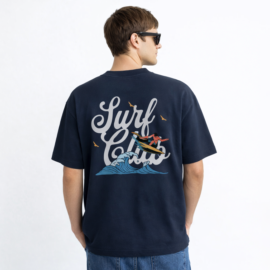 Camiseta Oversize Cropped Surf Club