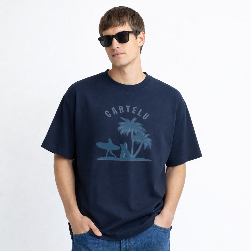 Camiseta Oversize Cropped Surf Club