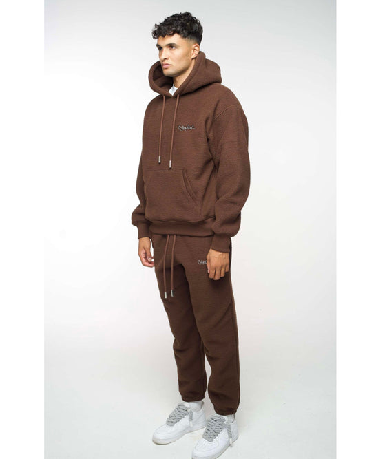 Pantalón Jogger Polar Oversize Marrón 500 GSM – Cartelu