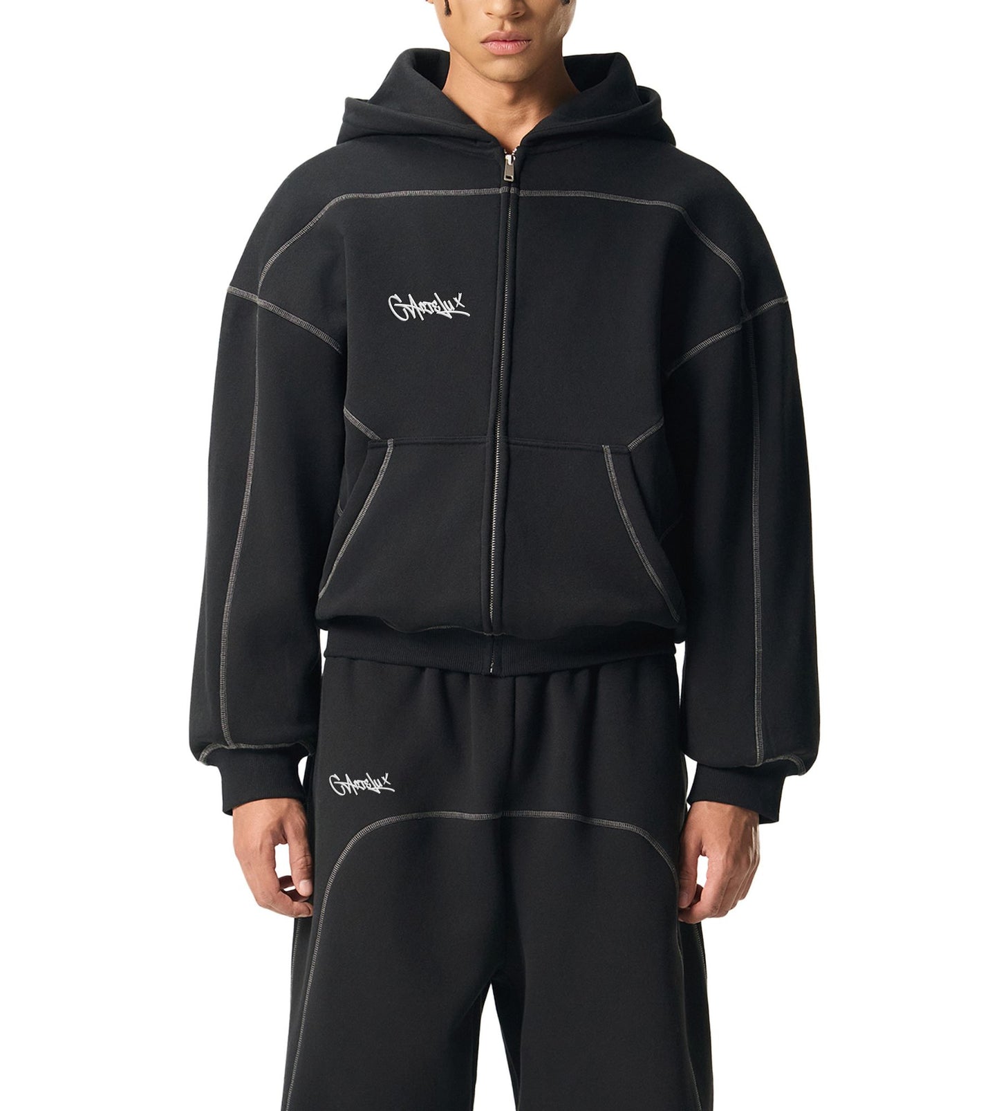 Sudadera Zip Boxy Polar 350 GSM