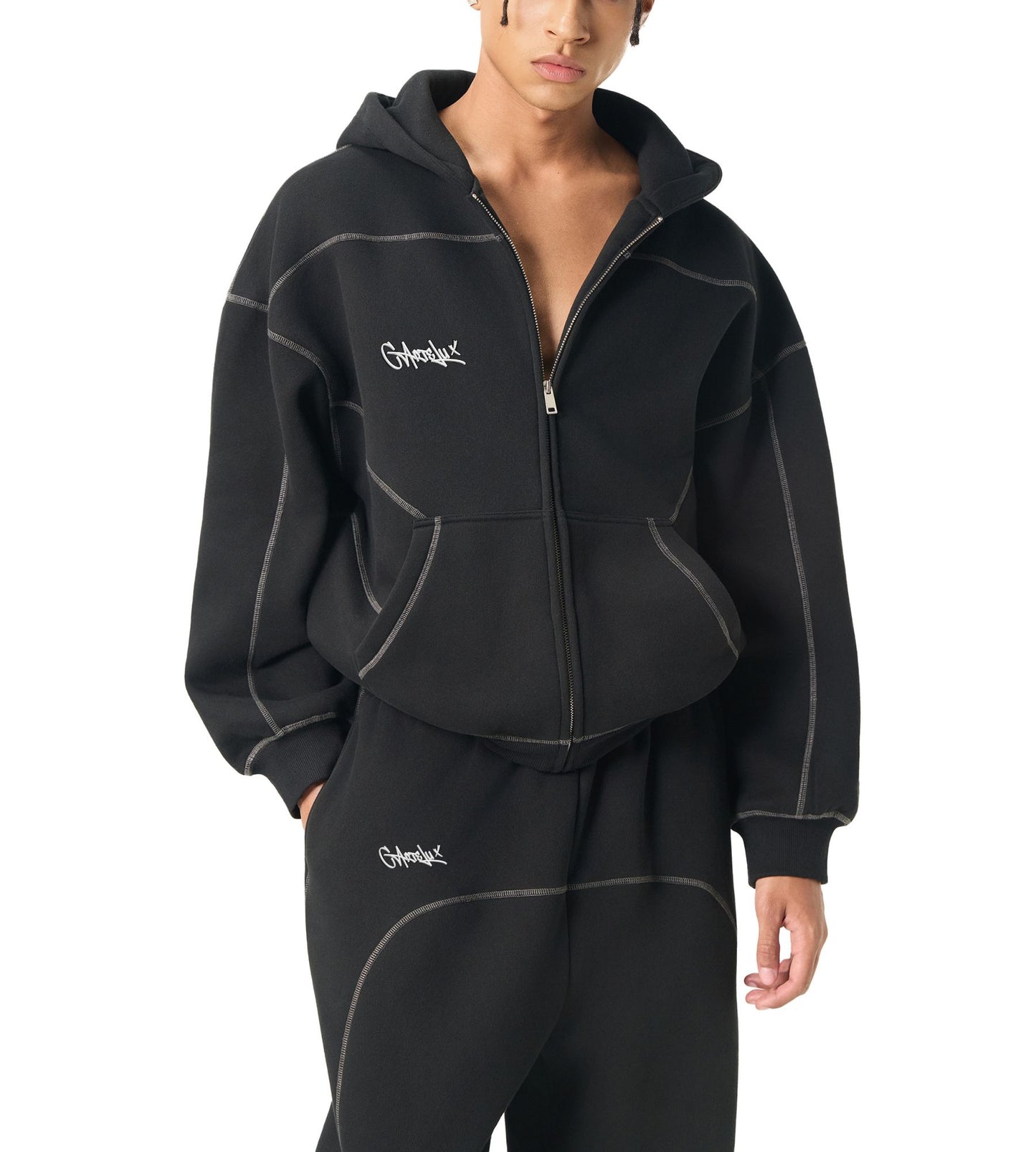 Sudadera Zip Boxy Polar 350 GSM