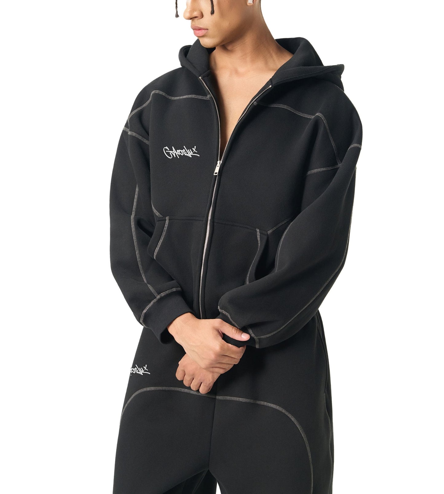 Sudadera Zip Boxy Polar 350 GSM