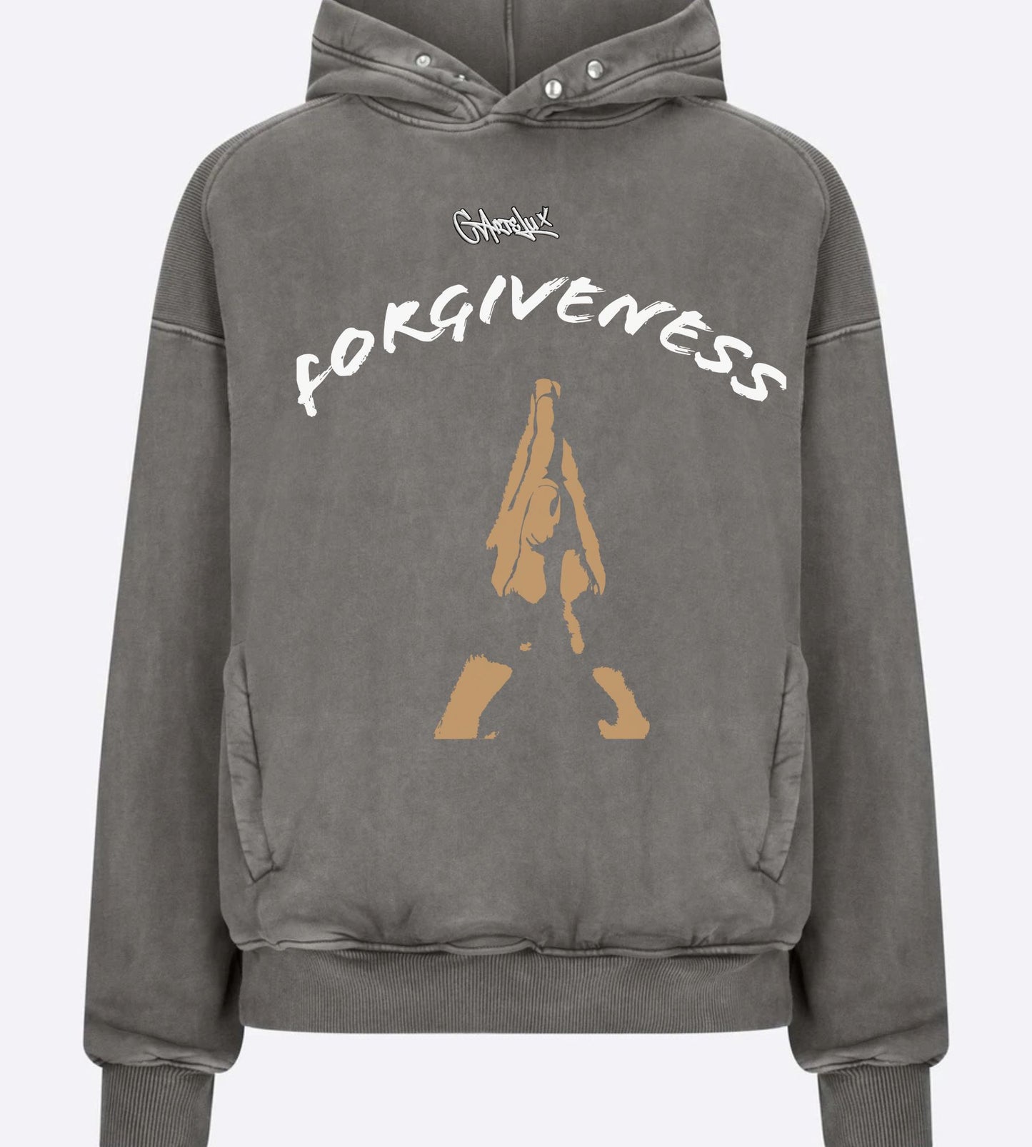 Sudadera unisex Oversize Premium 600 GSM – Algodón Pesado Carbón