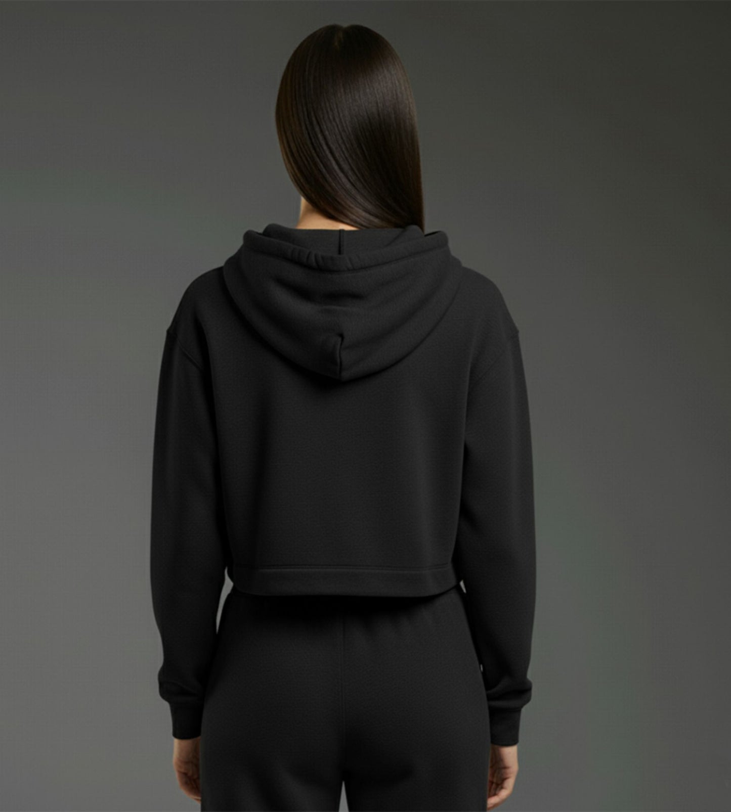 Sudadera Crop Urban Black