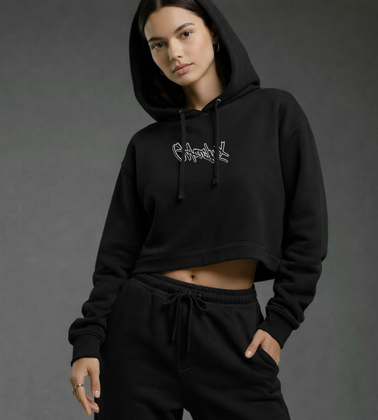 Sudadera Crop Urban Black