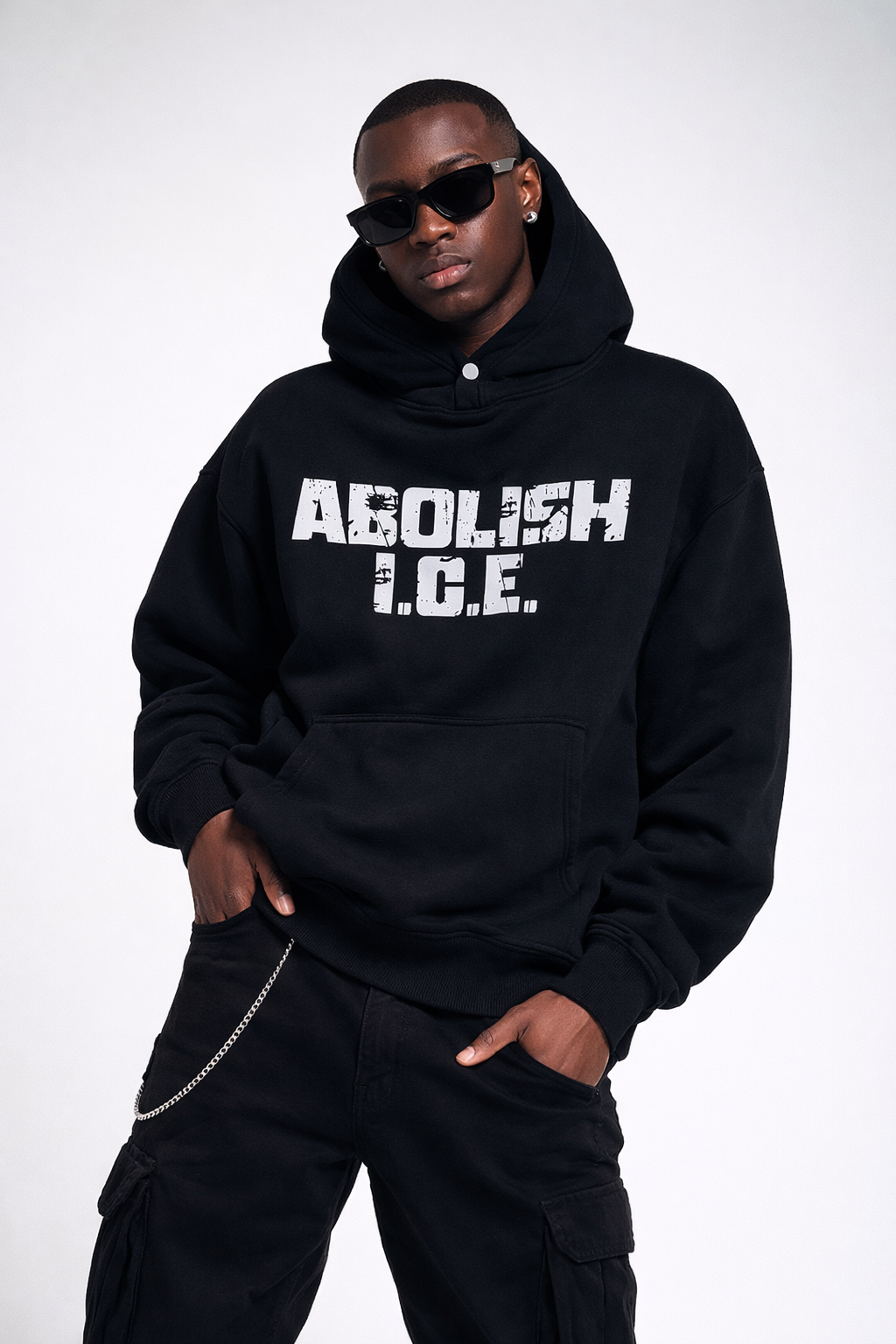Sudadera Oversize “ABOLISH I.C.E.” – Streetwear Rebelde Unisex
