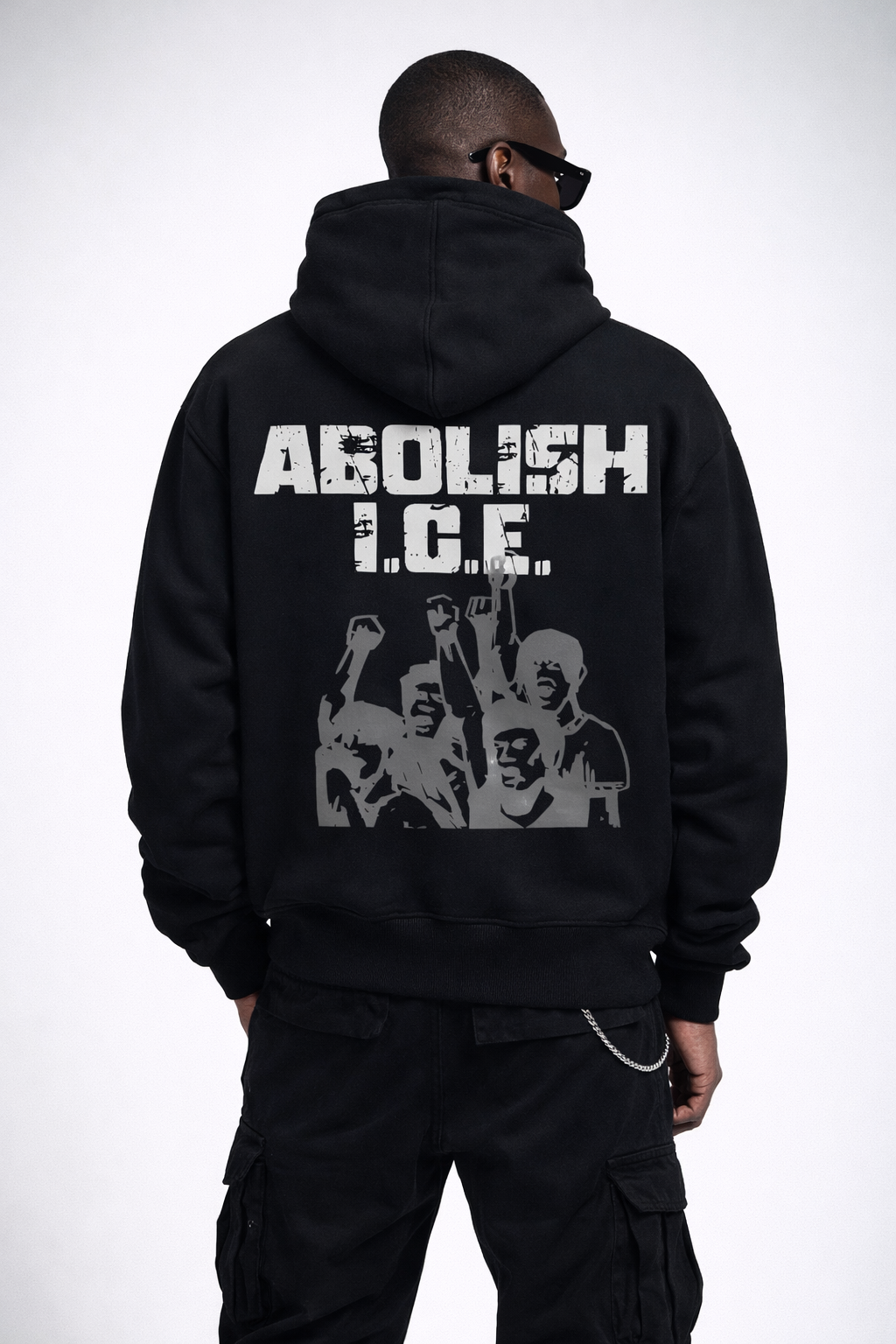 Sudadera Oversize “ABOLISH I.C.E.” – Streetwear Rebelde Unisex