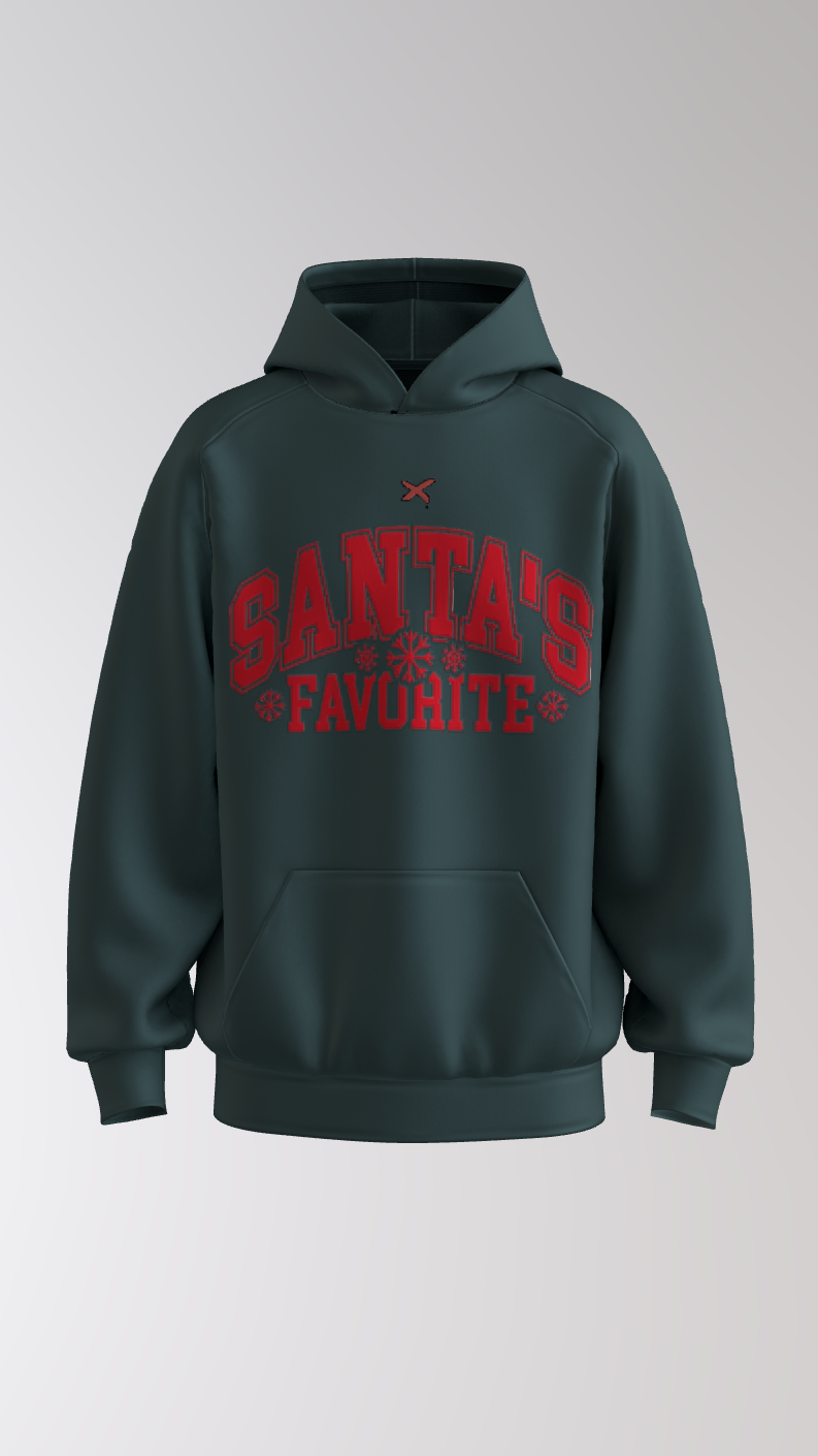 Sudadera con capucha overzise estilo streetwear navidad 330GSM