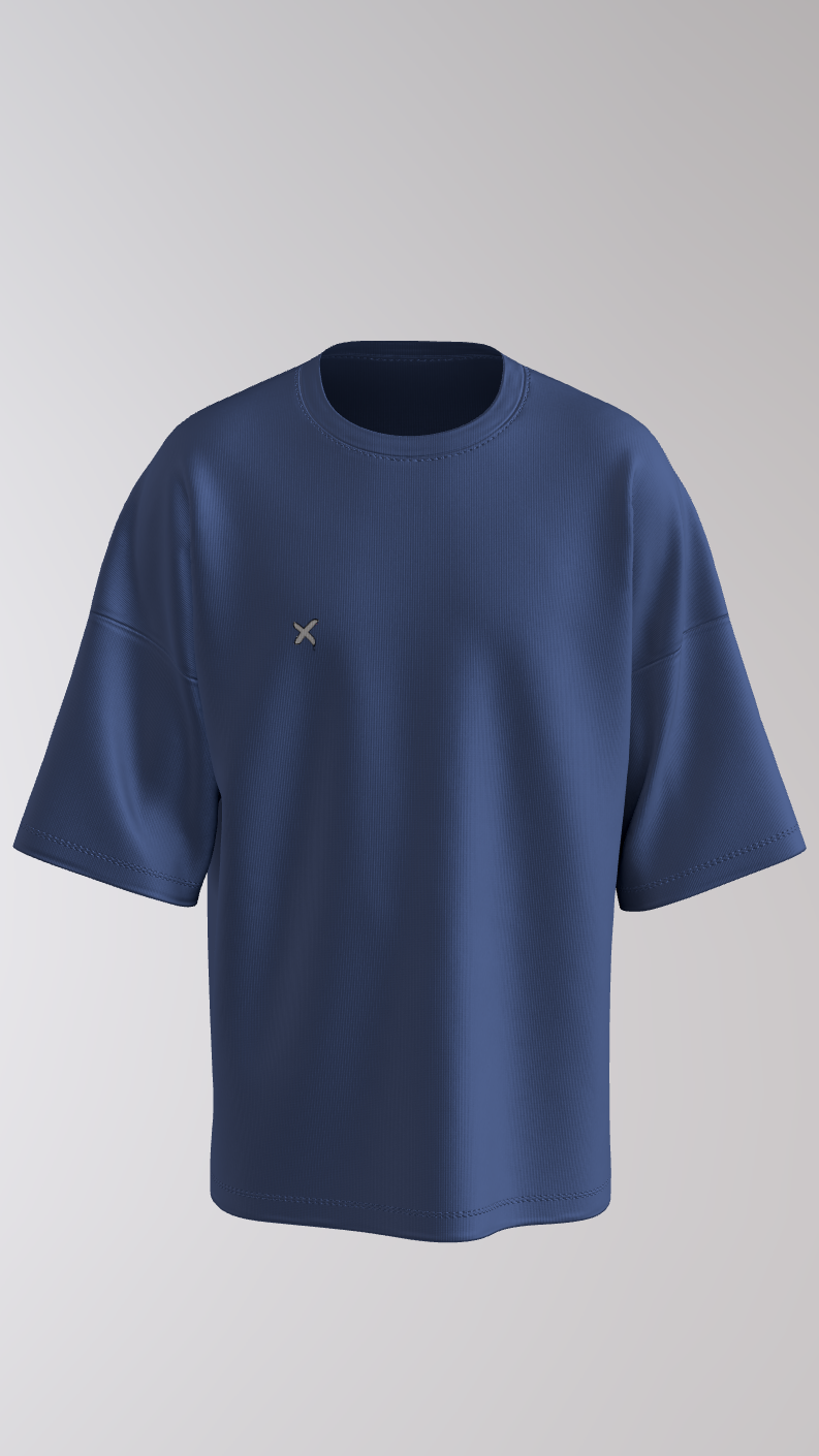 CAMISETA OVERSIZE 'BLUE FADE OUT' DE 300 GSM