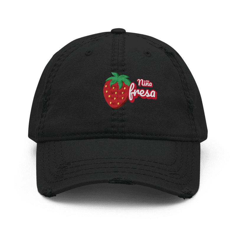 Gorra de  niña fresa