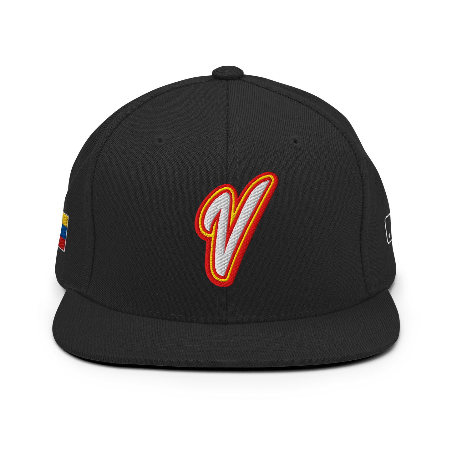 Gorra de Béisbol Venezolana Azul con Logo V y Bandera de Venezuela