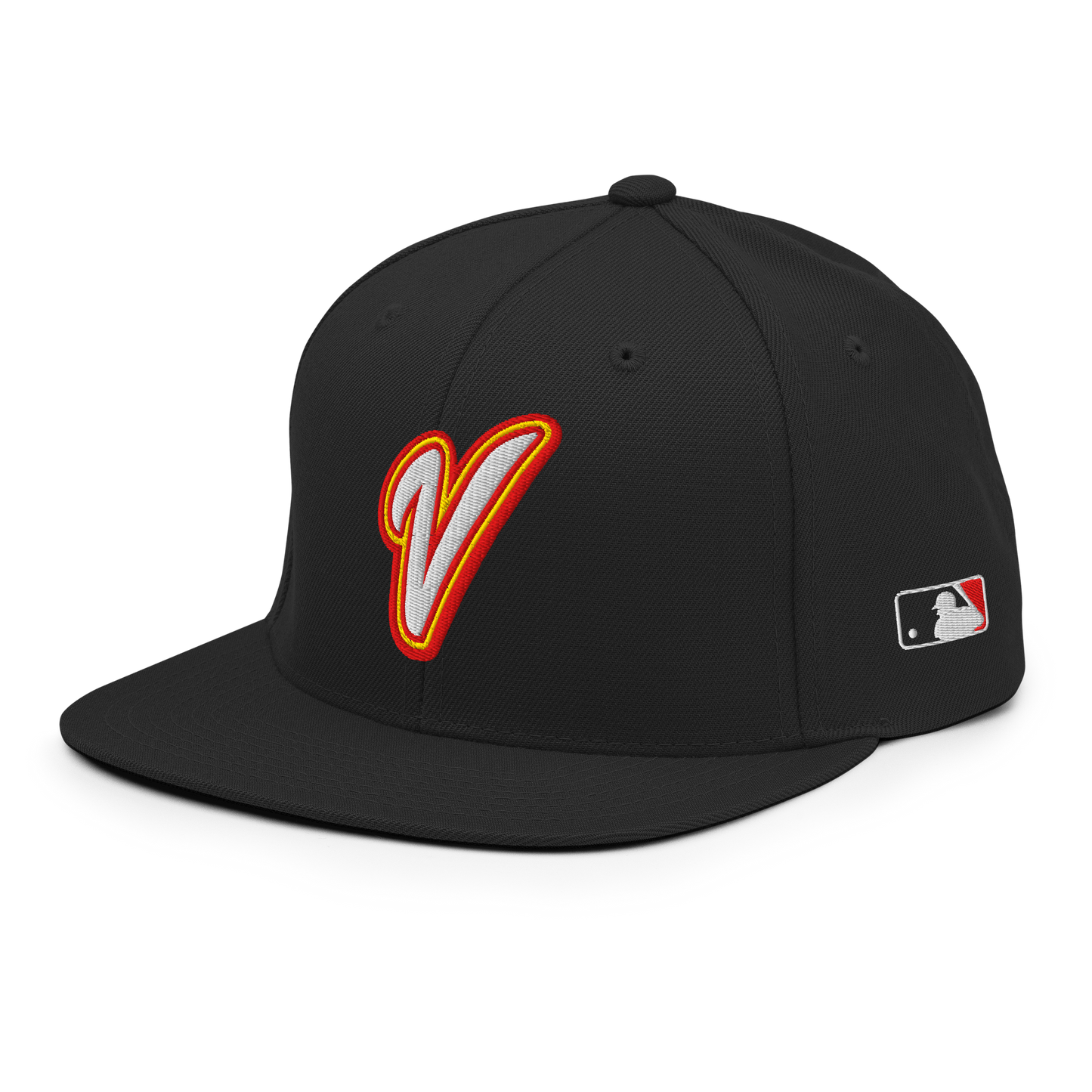Gorra de Béisbol Venezolana Azul con Logo V y Bandera de Venezuela