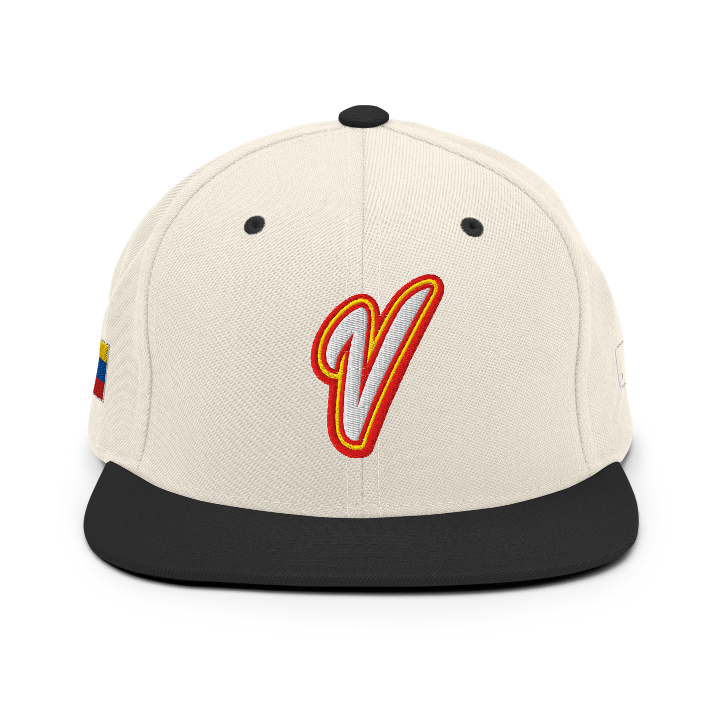 Gorra de Béisbol Venezolana Azul con Logo V y Bandera de Venezuela