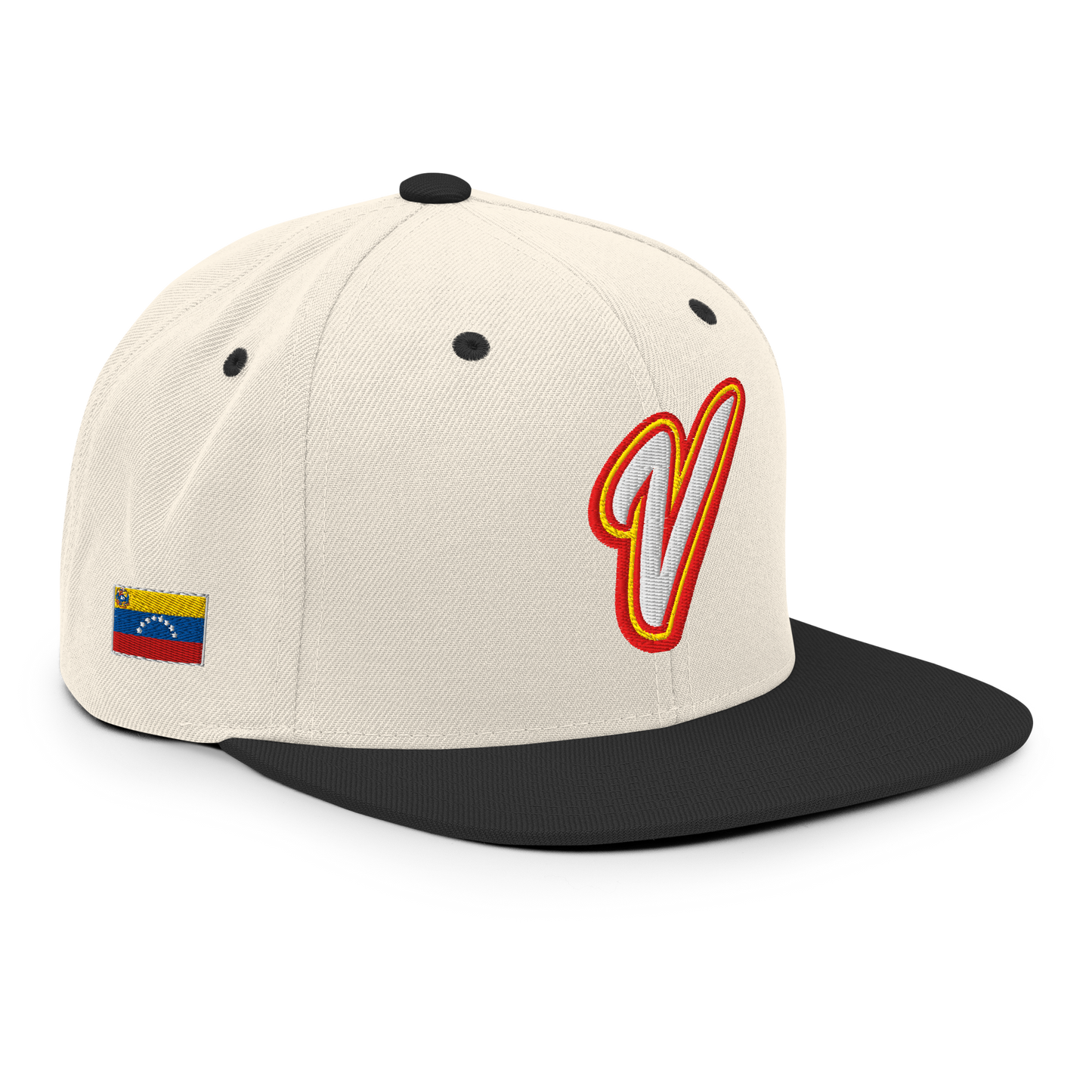 Gorra de Béisbol Venezolana Azul con Logo V y Bandera de Venezuela