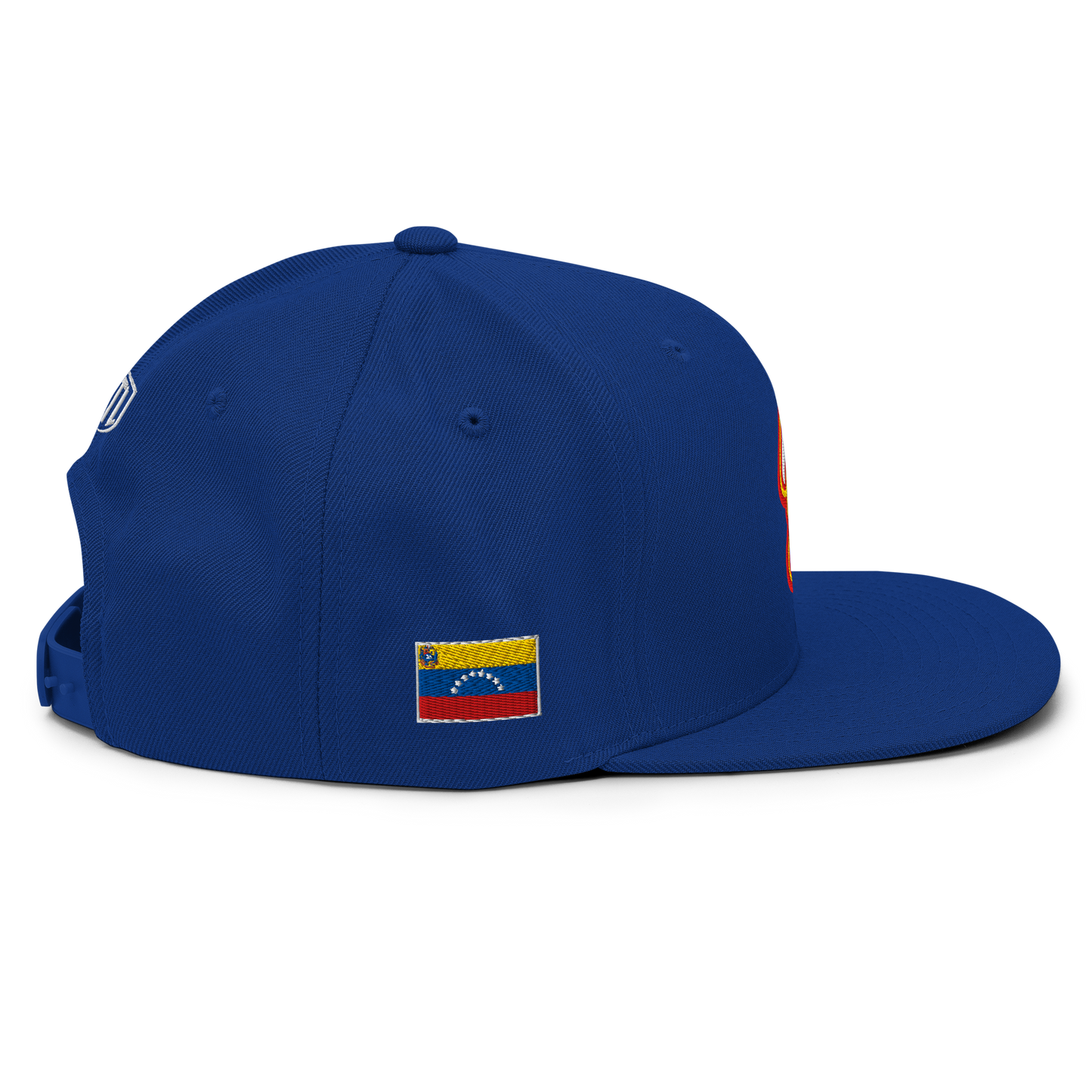 Gorra de Béisbol Venezolana Azul con Logo V y Bandera de Venezuela