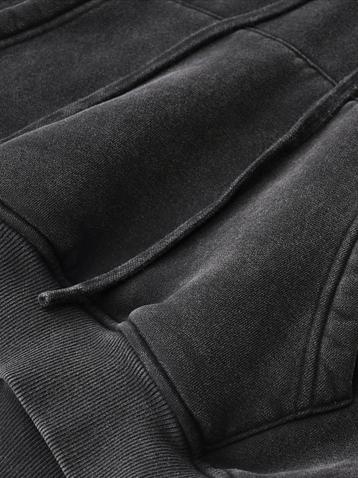 Sudadera corta efecto lavado nieve